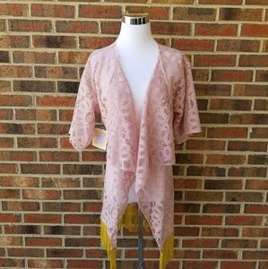 LulaRoe Monroe Kimono Lace Cardigan